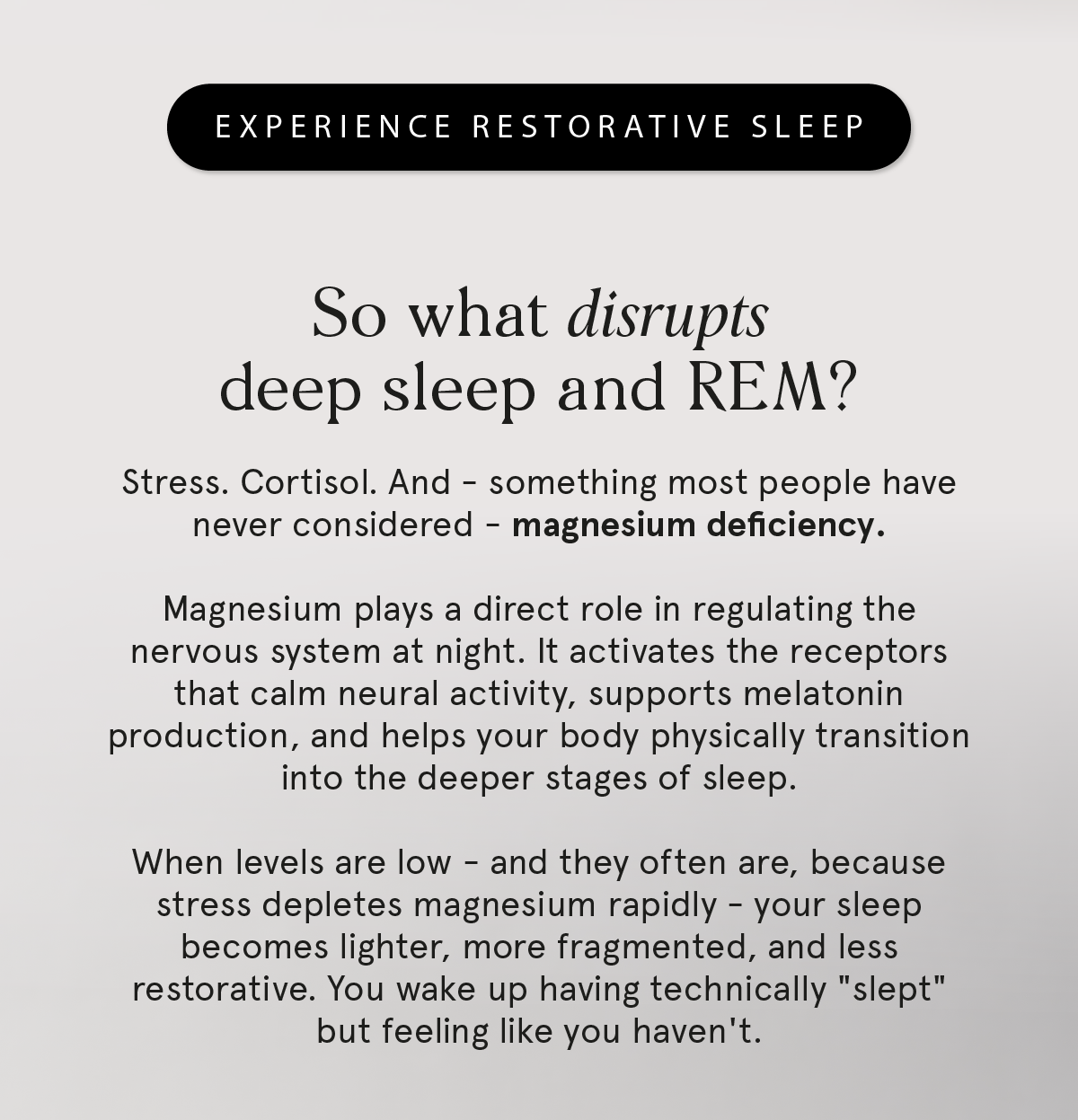 Deep sleep is where recovery really happens