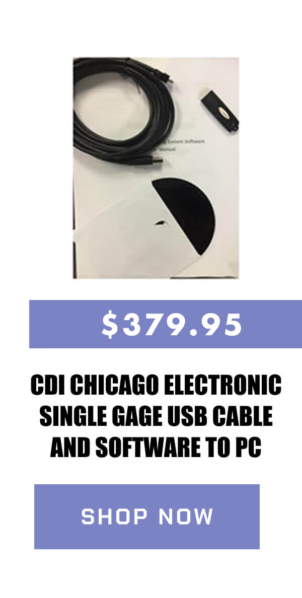 CDI Chicago Electronic Single Gage USB Cable and Software to PC   $379.95   >> SHOP NOW <<
