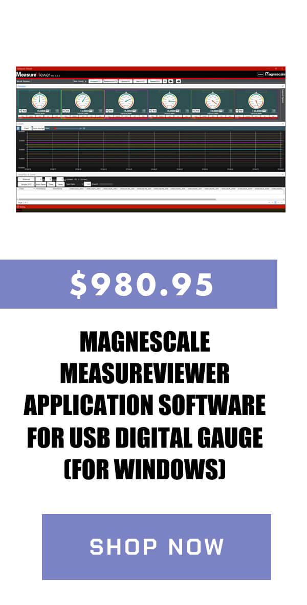 Magnescale MeasureViewer Application Software for USB Digital Gauge (For Windows)  $980.95  >> SHOP NOW << 