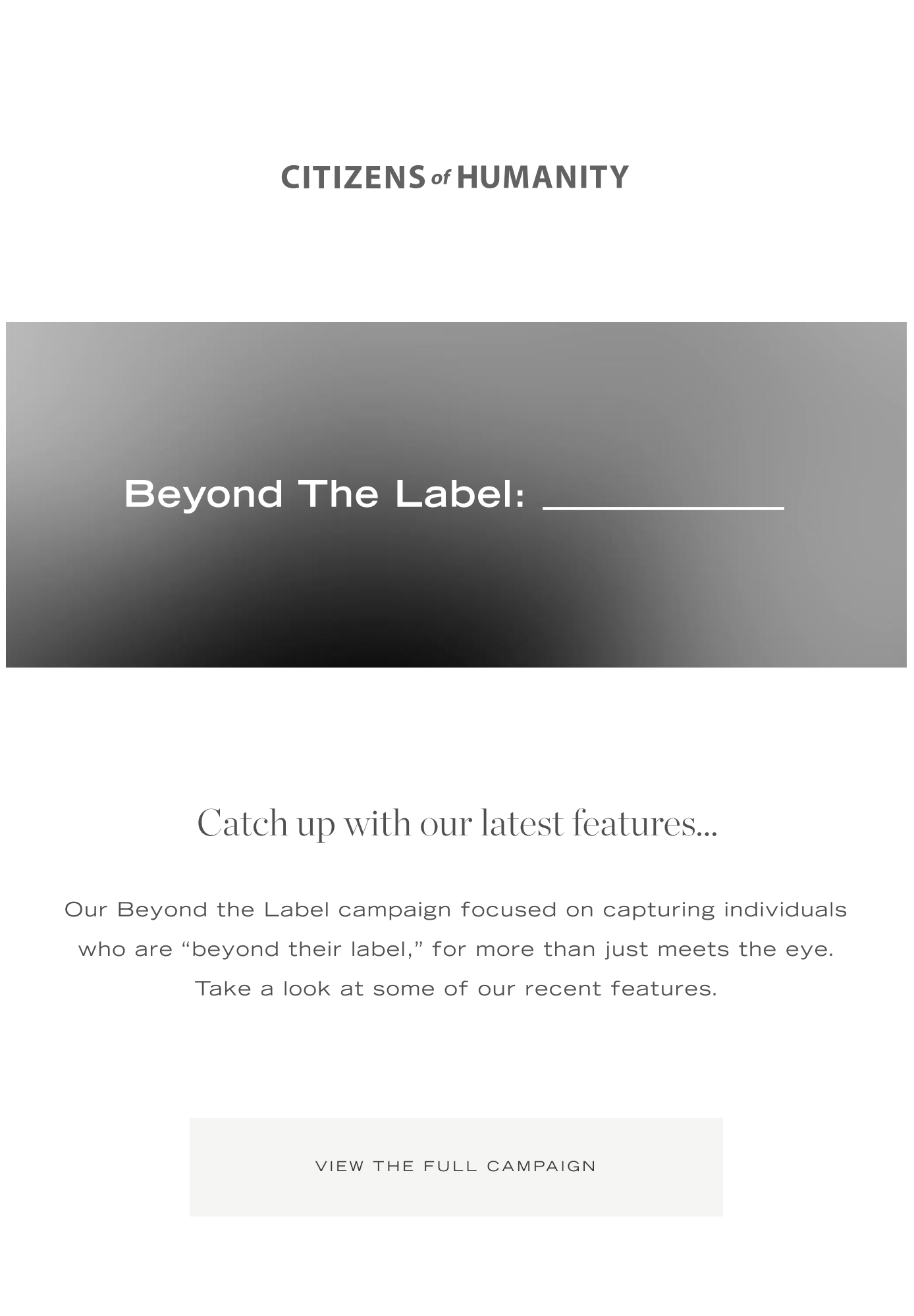 Beyond the Label