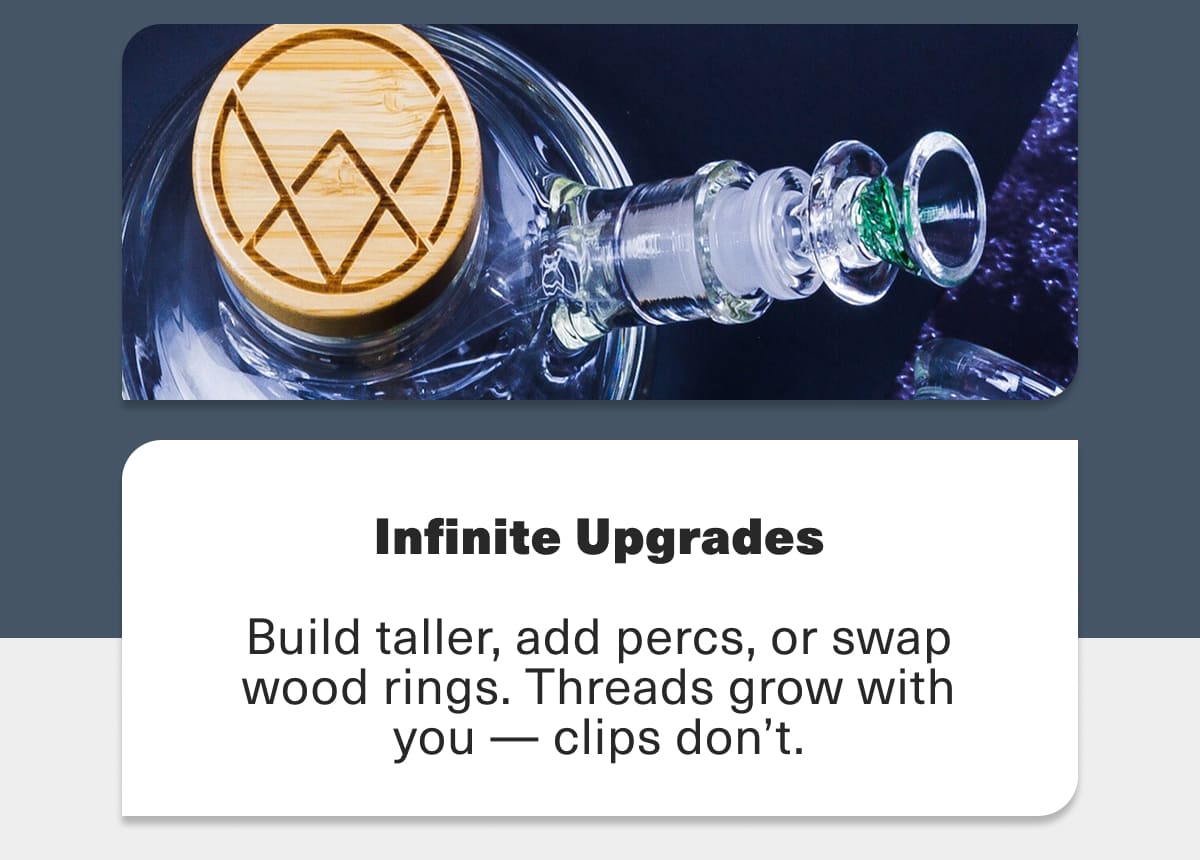 Infinite Upgrades: Build taller, add percs, or swap wood rings. Threads grow with you - clips don't