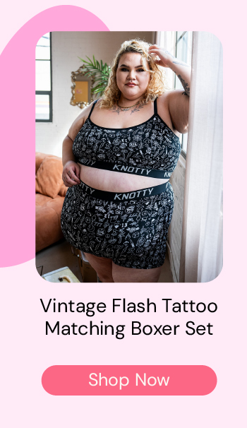 Vintage Flash Tattoo Matching Boxer Set