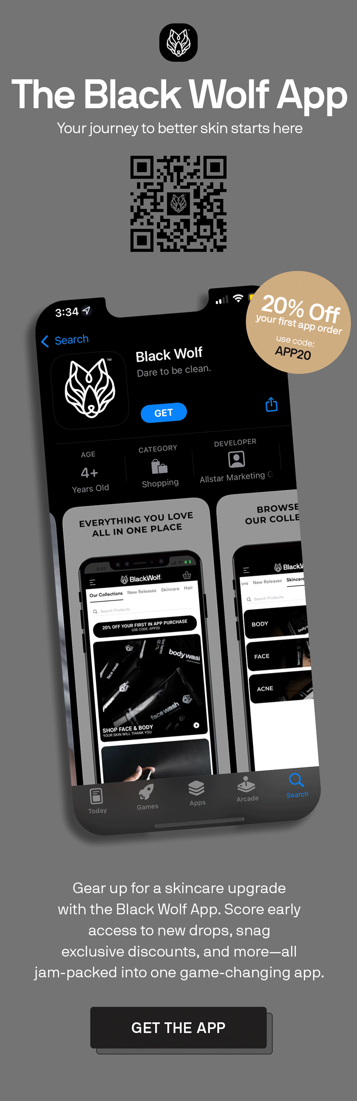 The Black Gorgeous App Your journey to better skin starts here 20% Off your first app order use code: APP20 Gear up for a skincare upgrade with the Black Gorgeous App. Score early access to new drops, snag exclusive discounts, and more—all jam-packed into one game-changing app. GET THE APP