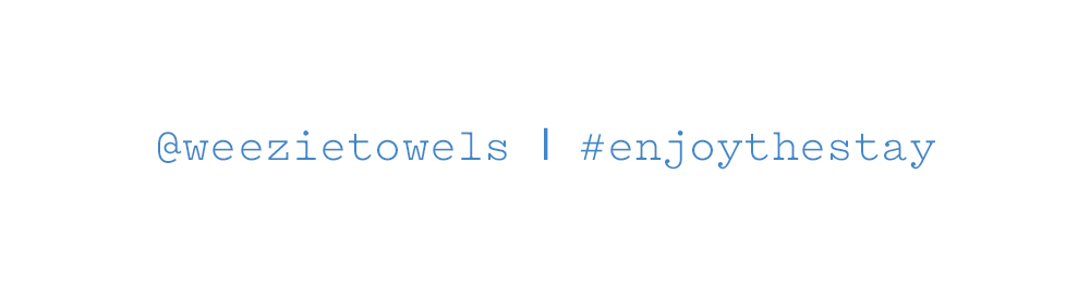 Follow along @weezietowels