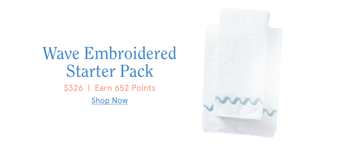 Wave Embroidered Starter Pack