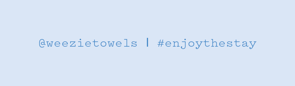 Follow along @weezietowels > 