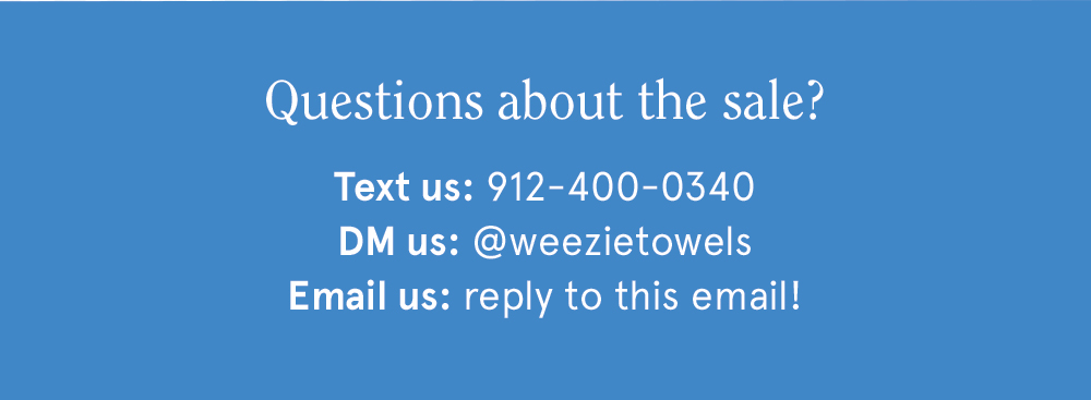 Questions? Reply to this email!
