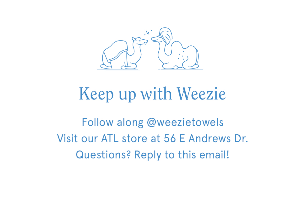 Follow along @weezietowels
