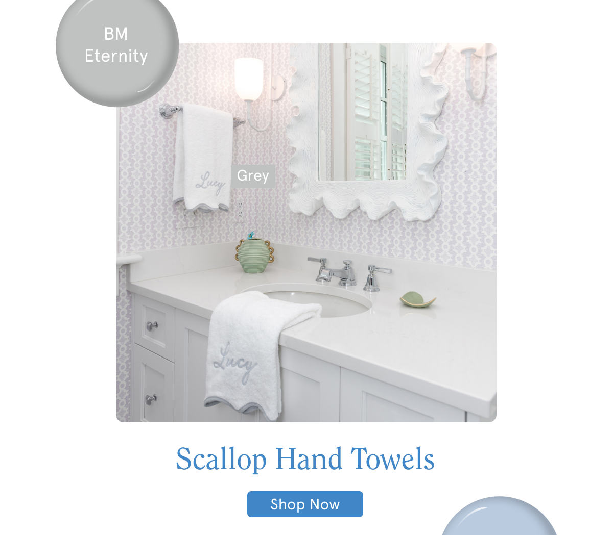 Scallop Hand Towels