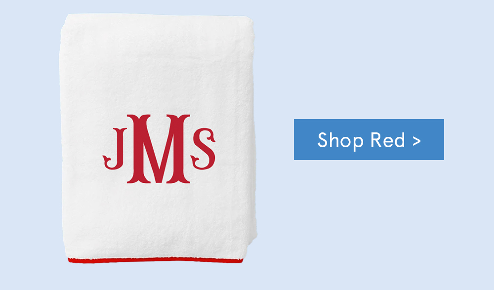 Shop Red Bath Towels >