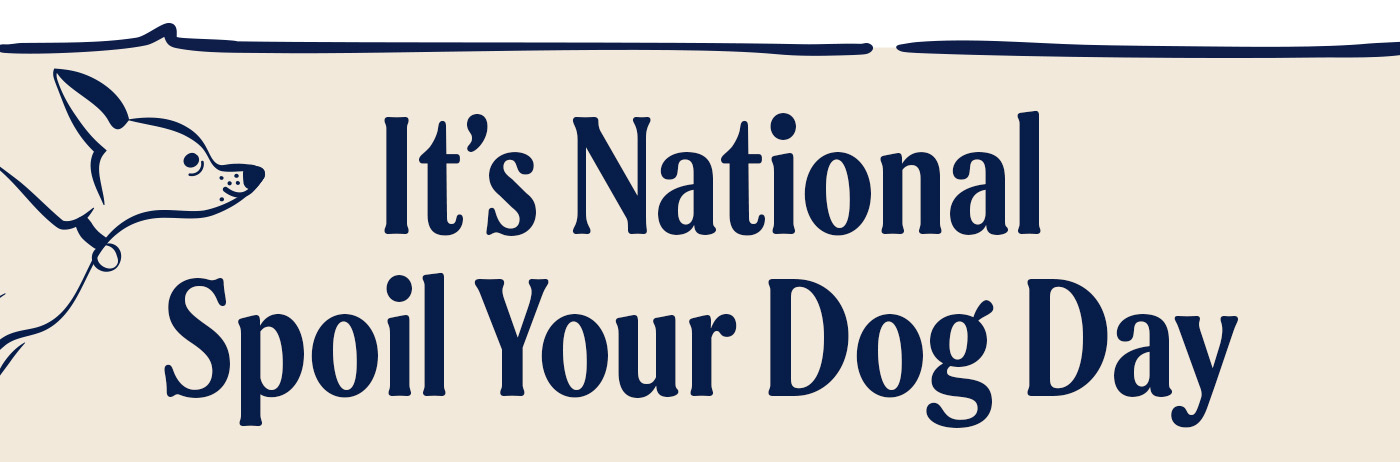 It's National Spoil Your Dog Day
