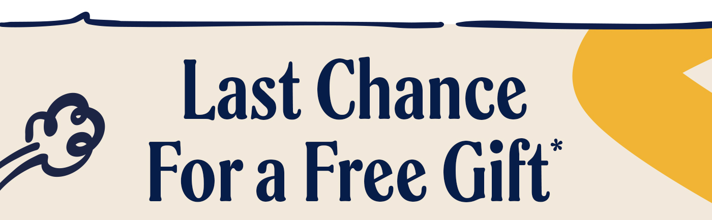 Last chance for a free gift*