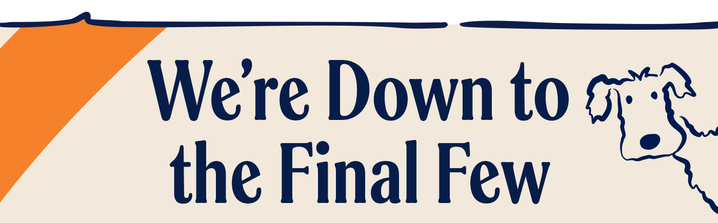 We're down to the final few