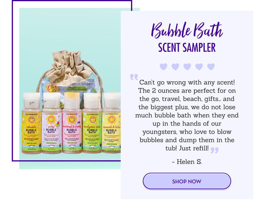 Bubble Bath SCENT SAMPLER