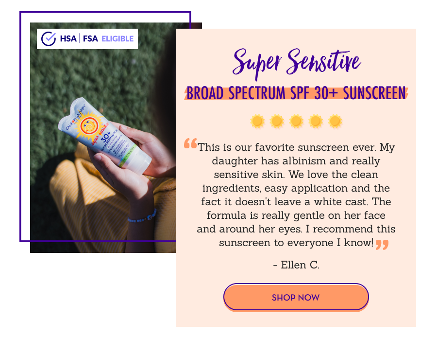 Super Sensitive Broad Spectrum SPF 30+ Sunscreen 