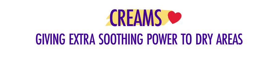 Creams: Giving Extra Soothing Power to Dry Areas