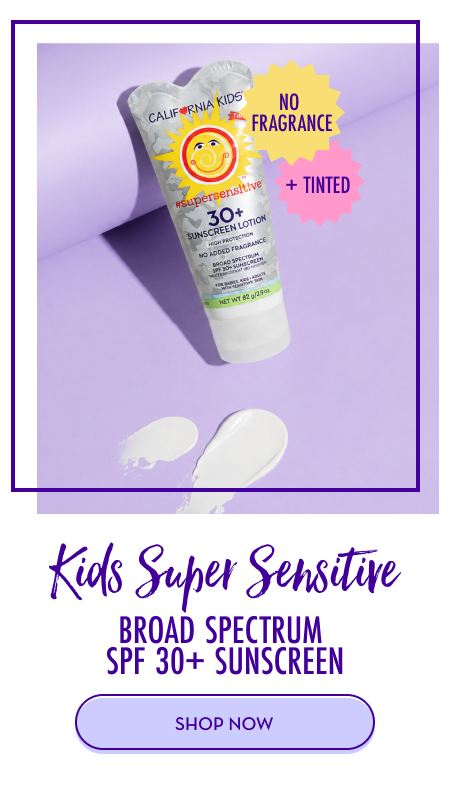 California Kids® #supersensitive™ Broad Spectrum SPF 30+ Sunscreen
