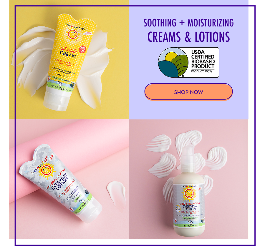 Soothing + moisturizing creams & lotions - SHOP NOW