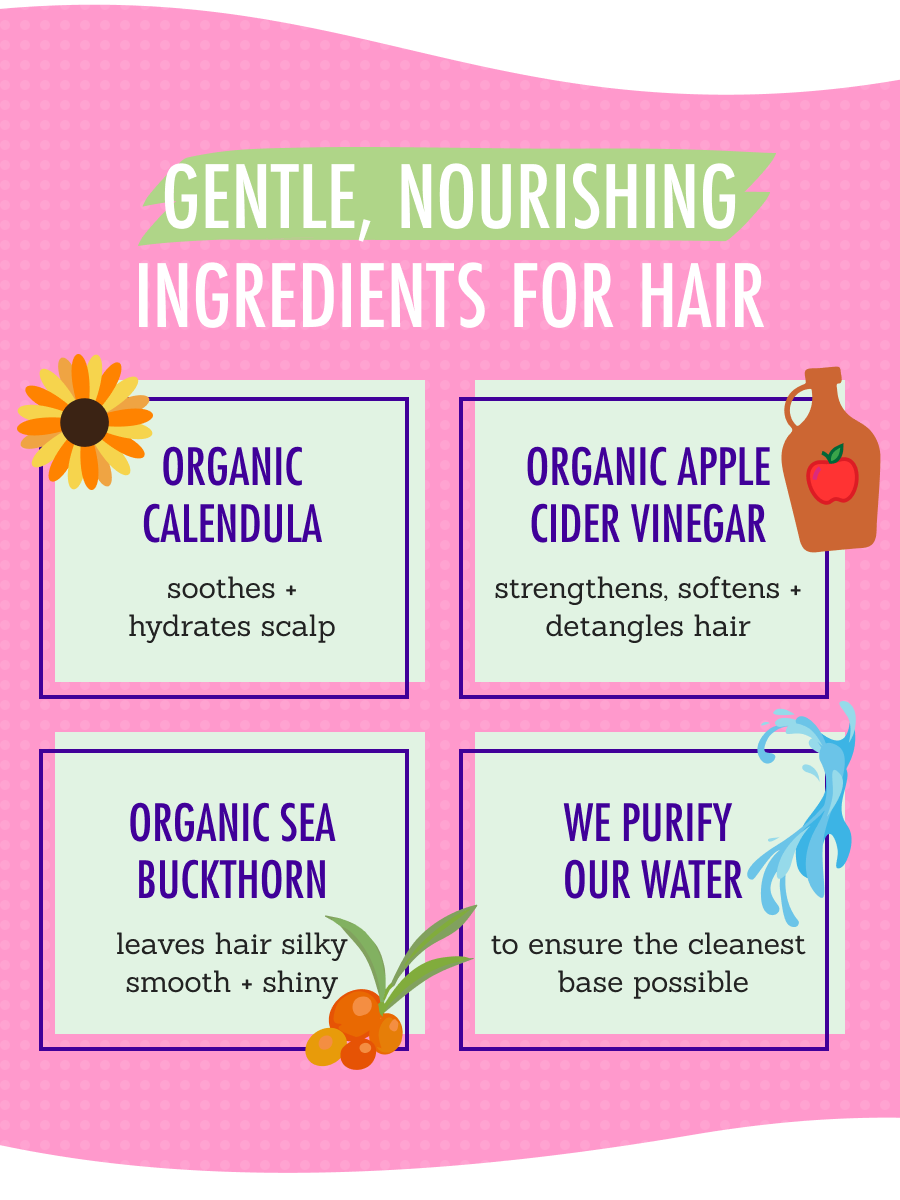 Gentle, Nourishing Ingredients For Hair