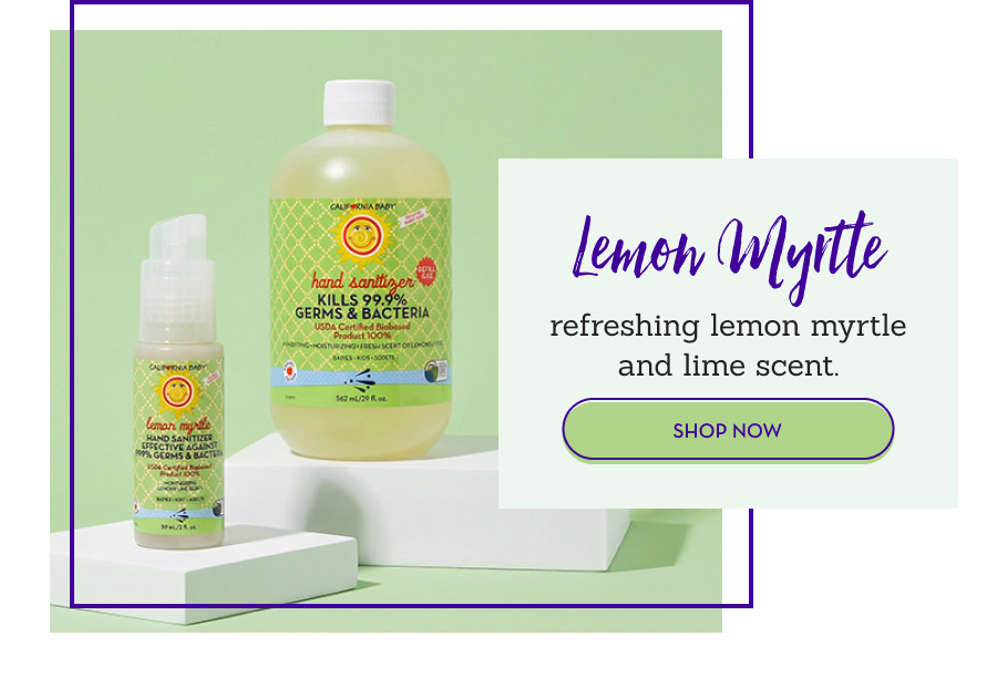 Lemon Myrtle: refreshing lemon myrtle and lime scent.