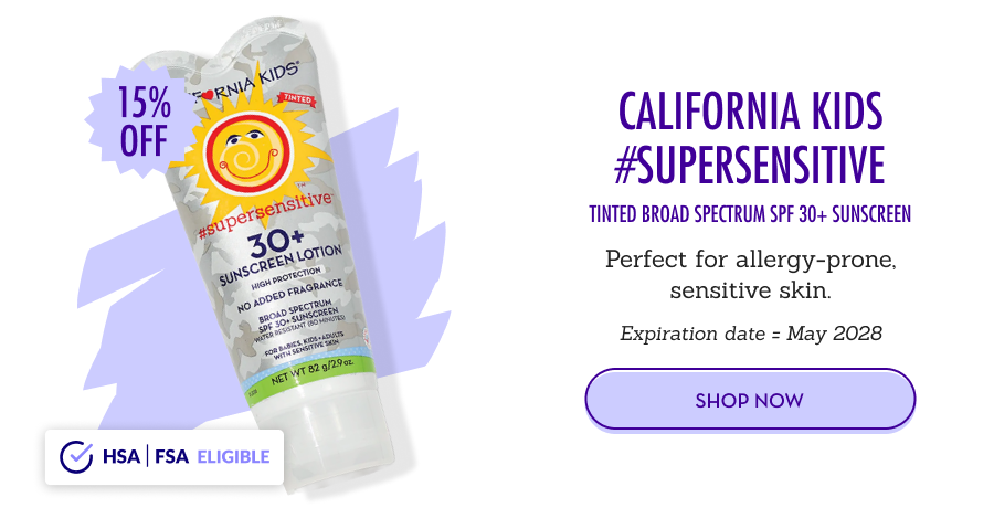California Kids #supersensitive Broad Spectrum SPF 30+ Sunscreen