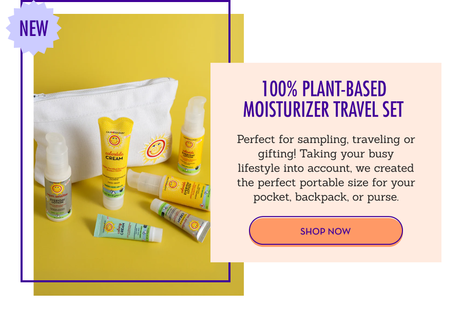 100% Plant-Based Moisturizer Travel Set