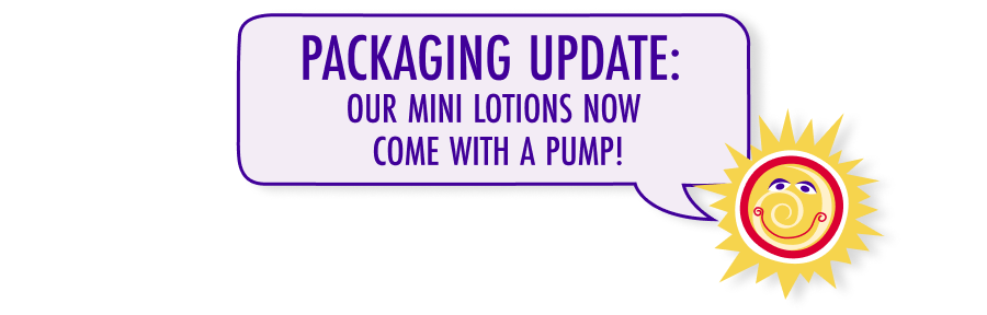 Packaging Update: Our Mini Lotions Now Come With a Pump!