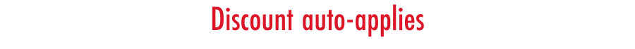 Discount auto-applies