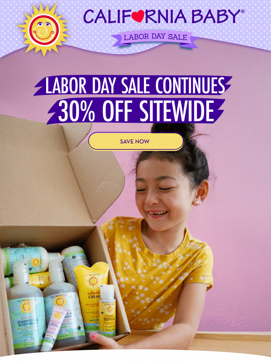 Labor Day Sale Continues - 30% Off Sitewide - Save Now