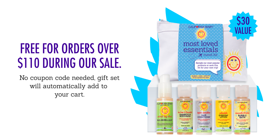 Free For Orders Over $110 During Our Sale. No coupon code needed, gift set will automatically add to your cart.