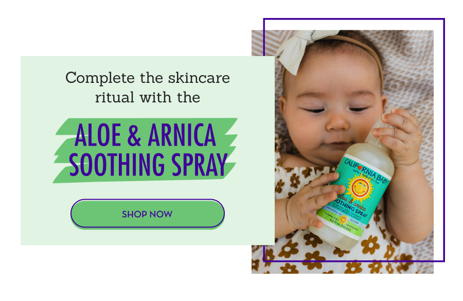 Complete the skincare ritual with the Aloe & Arnica Soothing Spray 