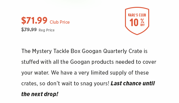 mystery tackle box googan crate