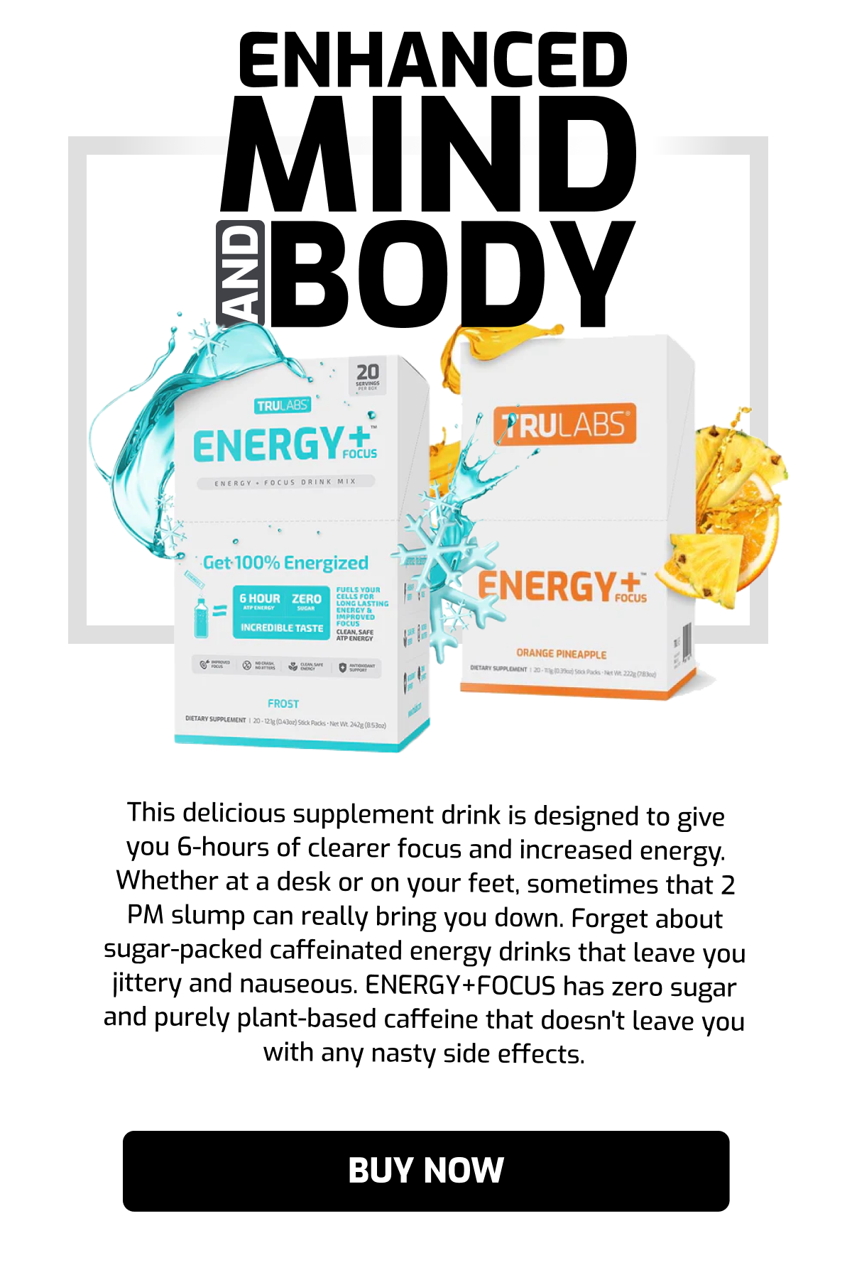 Healthy alternative to sugarpacked energy drinks? Yes, please! Tru Labs