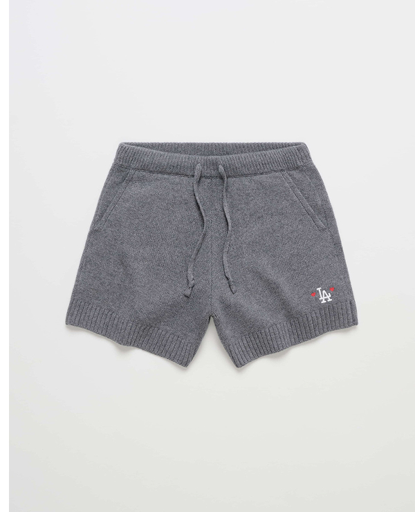 Dodgers Heart Sweater Short - Dark Grey Heather