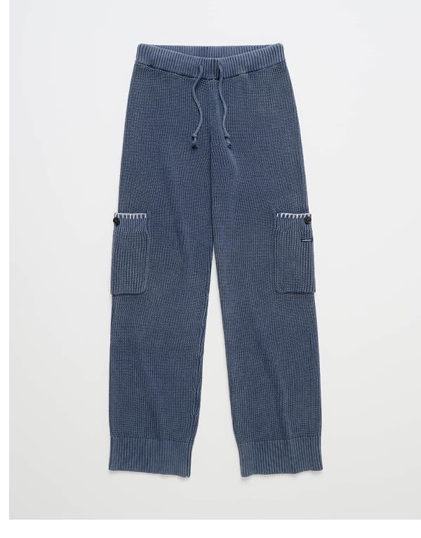 Washed Knit Cargo Pant