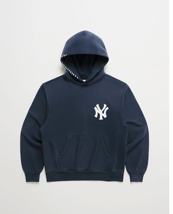 Yankees Washed Hoodie - Navy