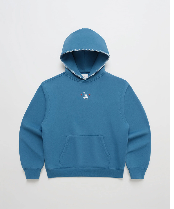 Dodgers Heart Fleece Hoodie - Ravine