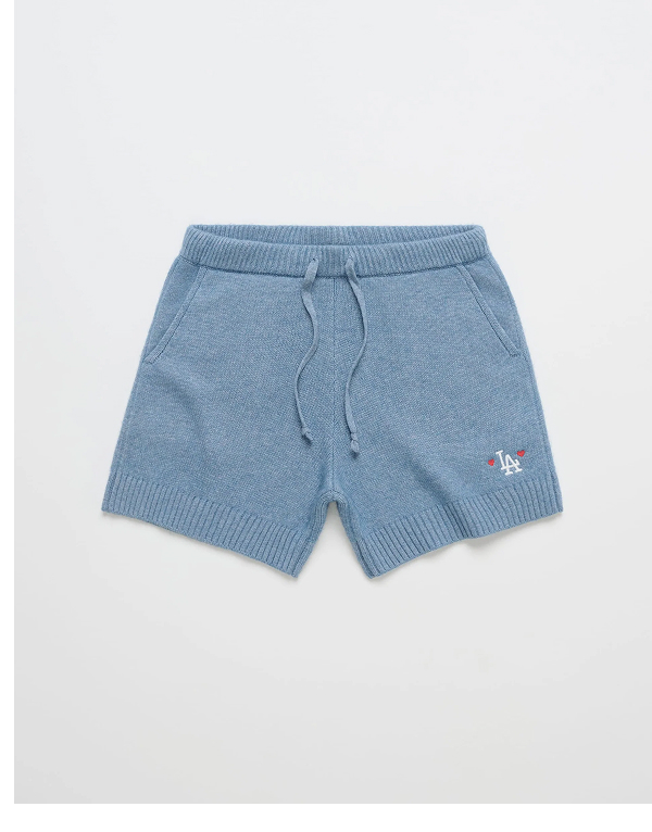 Dodgers Heart Sweater Short - Blue Moon