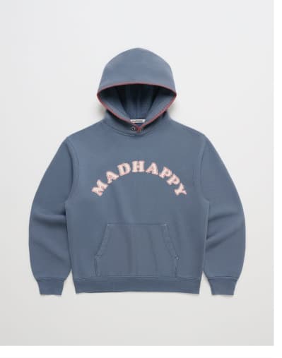 Washed Cooper Applique Hoodie - Tide