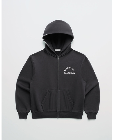 California Arch Fleece Zip Up - Noir