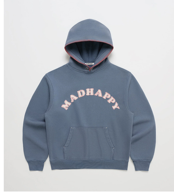 Washed Cooper Applique Hoodie - Tide