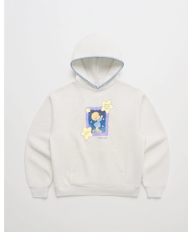 Precious Moments Star Fleece Hoodie - Ash