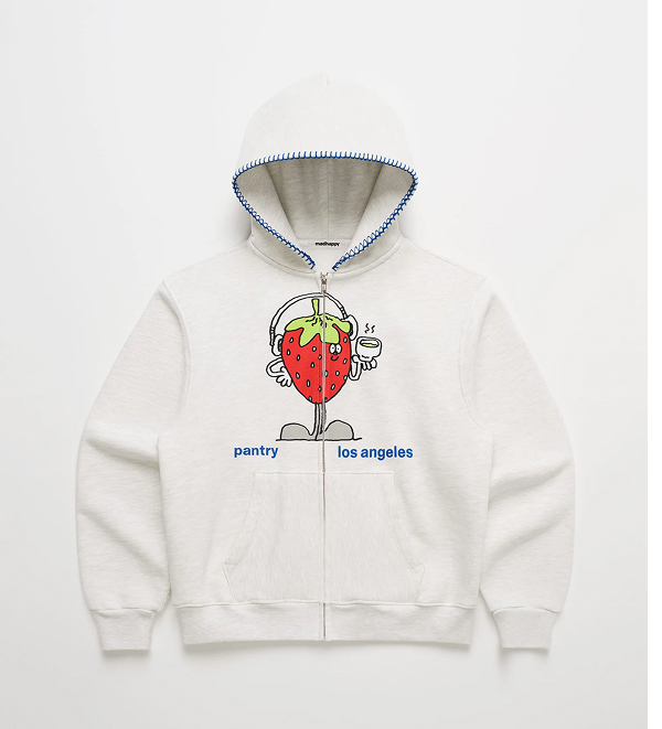 Pantry Strawberry Fleece Zip Up