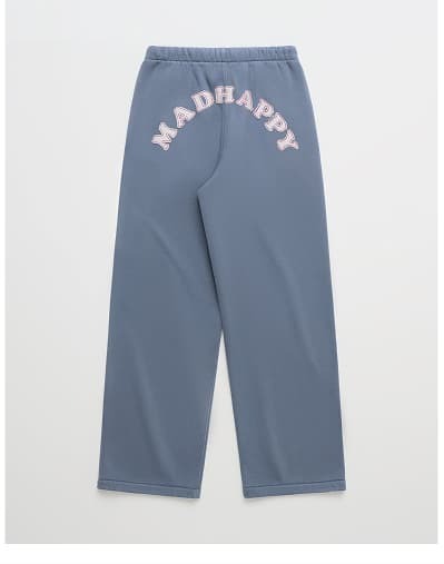 Washed Cooper Applique Straight Sweatpant - Tide