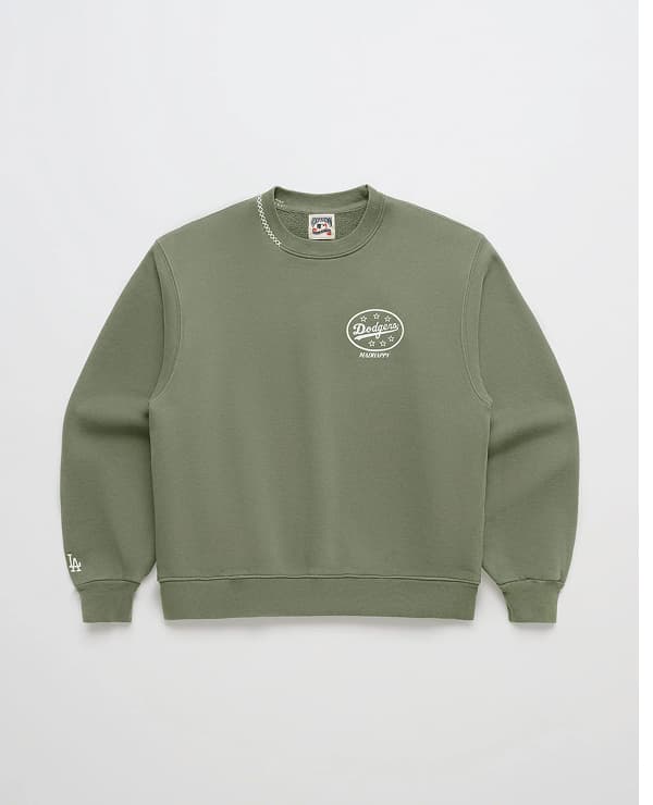 Dodgers Oval Fleece Crewneck