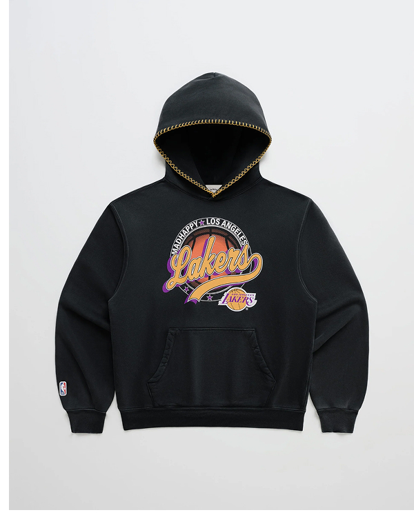 Lakers Basketball Fleece Hoodie - Black