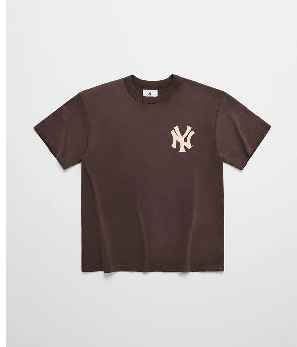 Yankees Washed Heavyweight Tee - Dark Coffee