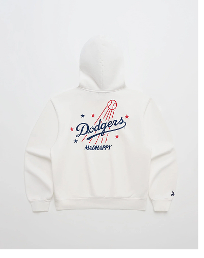 Dodgers Stars Fleece Hoodie - white