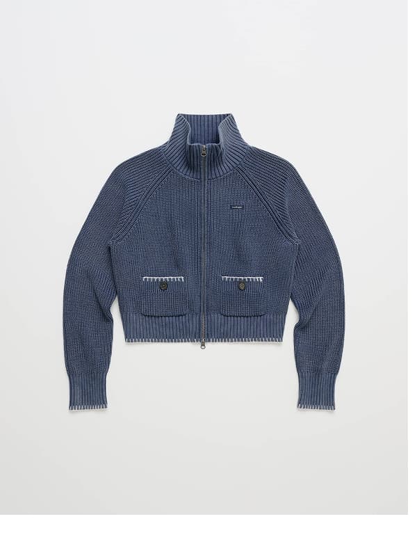 Washed Knit Full Zip