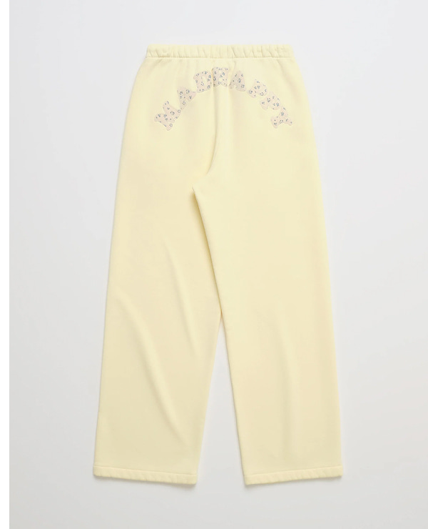 Ditsy Cooper Fleece Straight Sweatpant - Coconut Cream